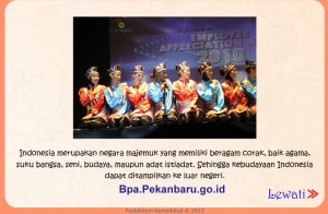 Jenis-jenis budaya Indonesia rumah baca BPA Pekanbaru